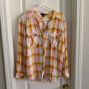 a.n.a Multicolor Plaid Shirt